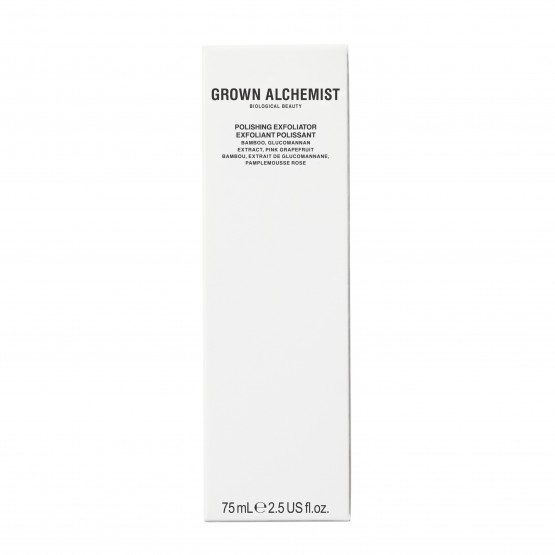 Grown Alchemist Polishing Exfoliant Scrub - Ніжний щоденний ексфоліант для обличчя Рожевий Грейпфрут, Екстракт Глюкоманану, 75 мл