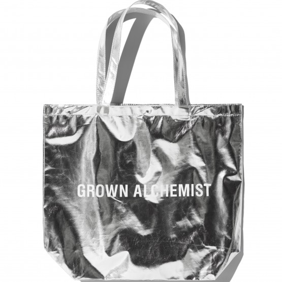 Grown Alchemist Silver Recyclable Tote Bag - Брендова срібна сумка з парашутної тканини