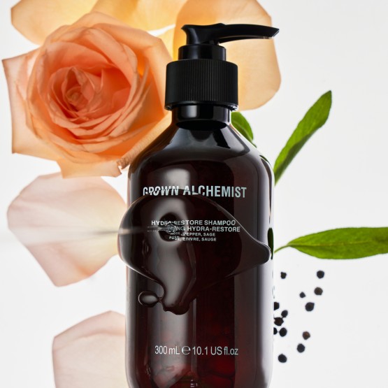 Grown Alchemist Hydra-Restore Shampoo - Відновлюючий зволожуючий шампунь, 300 мл