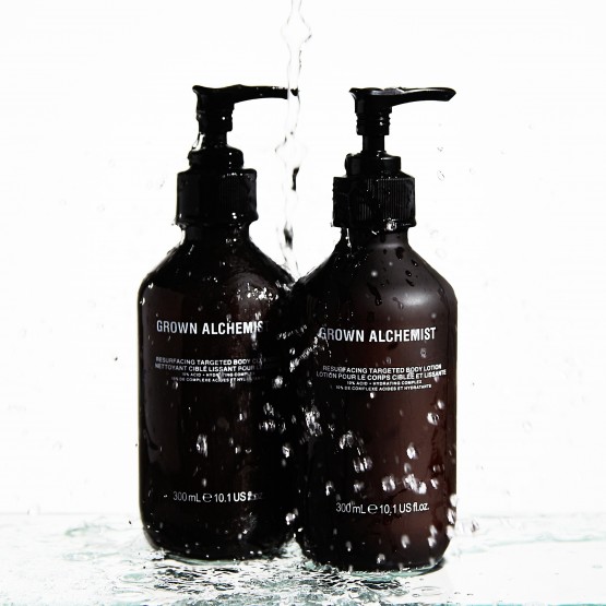 Grown Alchemist Resurfacing Targeted Body Cleanser - Гель глибокого очищення для  шовковистої гладкості шкіри, 300 мл