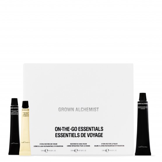 Grown Alchemist On-The-Go Essentials Kit - Тріо фаворитів для догляду за обличчям, губами та руками