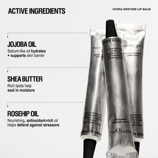 Grown Alchemist Hydra-Restore Lip Balm Spearmint - М’ятний бальзам для інтенсивного зволоження губ, 12 мл