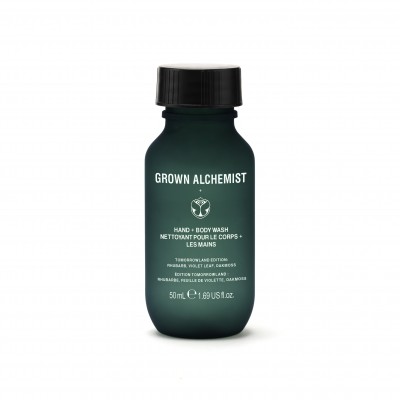 Grown Alchemist Tomorrowland Hand + Body Wash - Тревел розмір Парфумований Гель для рук та тіла з ароматом Tomorrowland Elixir of Life, 50 мл