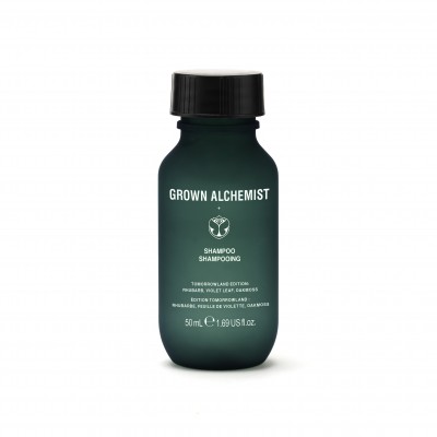 Grown Alchemist Shampoo - Тревел розмір Парфумований Шампунь з ароматом Tomorrowland Elixir of Life, 50 мл