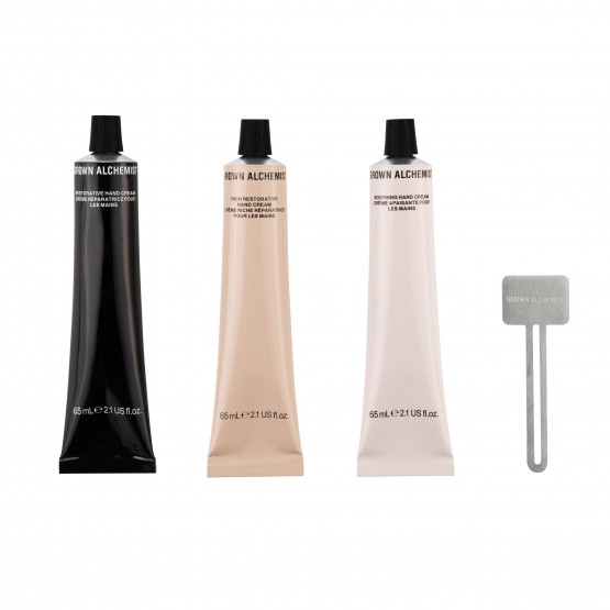 Grown Alchemist HAND CREAM HEROES HOLIDAY KIT - Розкішна тріо колекція кремів для рук