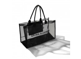 Grown Alchemist Iris Mesh Tote Bag-Black - Брендована сітчаста сумка-тоут