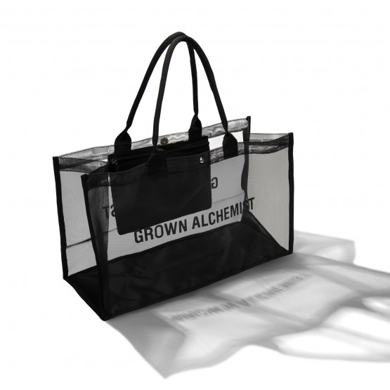 Grown Alchemist Iris Mesh Tote Bag-Black - Брендована сітчаста сумка-тоут