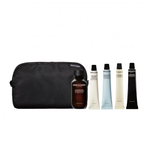 Grown Alchemist Signature Skincare Discovery Set - Повний ритуал догляду: знайомство з брендом у брендованій косметичці